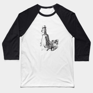 Moving Statue - Pulling Together Baseball T-Shirt